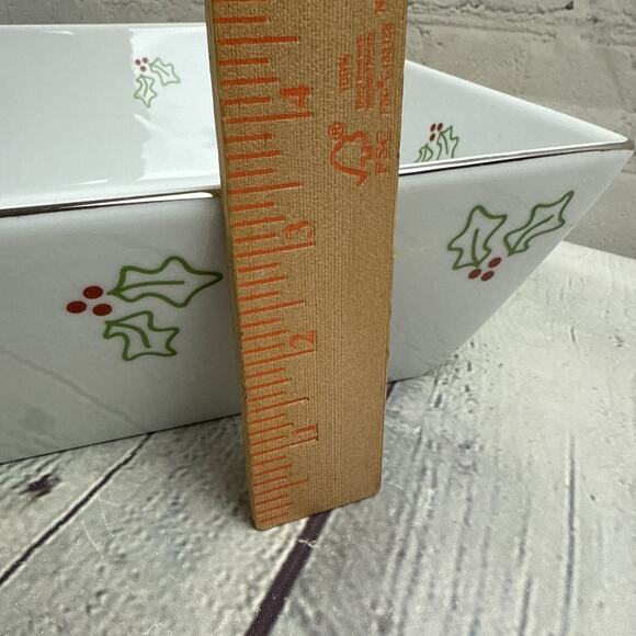 St. Nicholas Square TIS THE SEASON 10.5" Square 4Qt Large Serving Bowl Sleigh - Picture 5 of 9